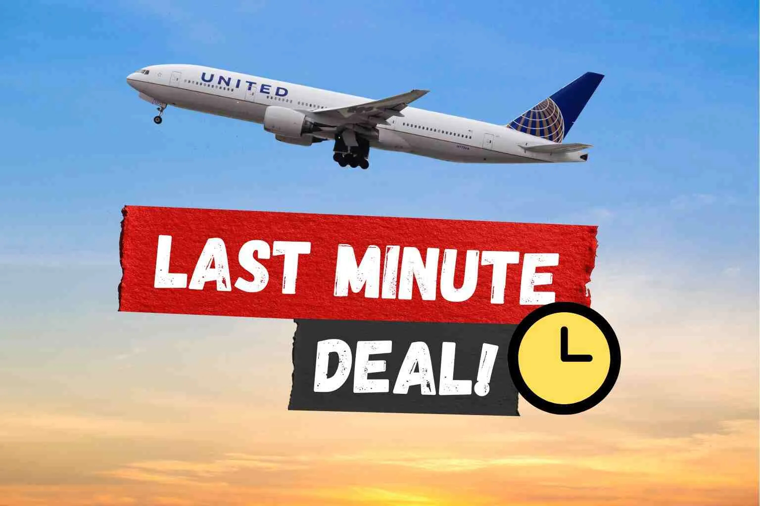How do you get the Last-Minute Deals on United Airlines?